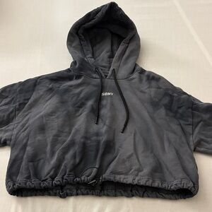 Sony Charcoal Cropped Hoodie